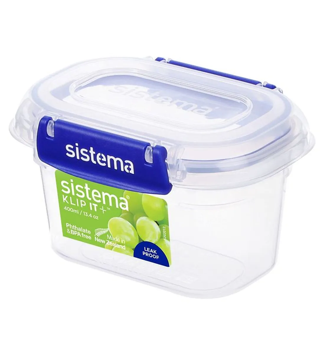 Sistema Madkasse - Rectangle Klip it Plus - 400ml - Blå