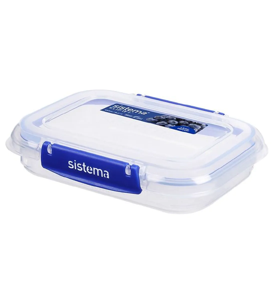 Sistema Madkasse - Rectangle Klip It Plus - 450ml - Blå