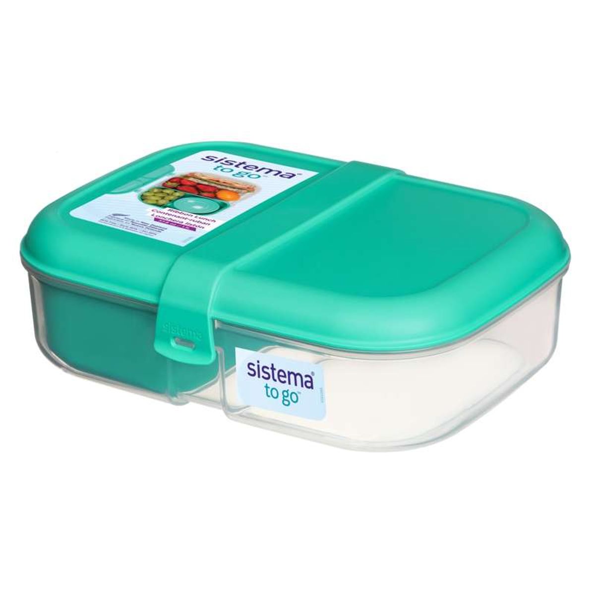 Sistema Madkasse - Ribbon Lunch - 1.1L - Klar/Minty Teal