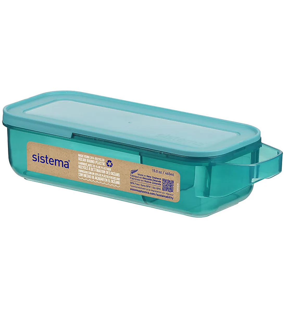 Sistema Madkasse - Slide And Snack - 445 ml - Grøn