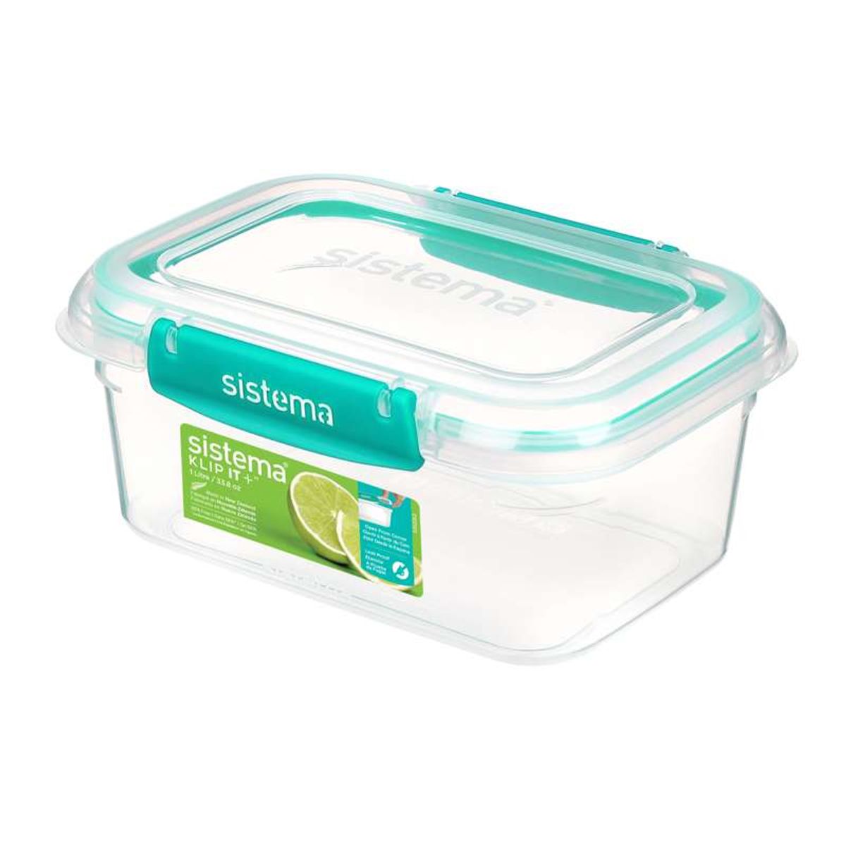 Sistema Madopbevaring - Klip It Plus - Rectangle - 1L - Mint