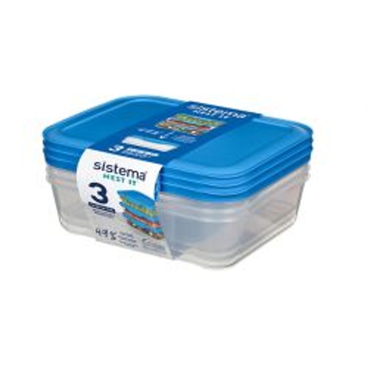 Sistema Meal Prep 3pack 1,5l - Madkasse