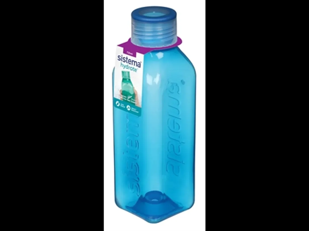 SISTEMA Medium Square Bottle 725ml Blå