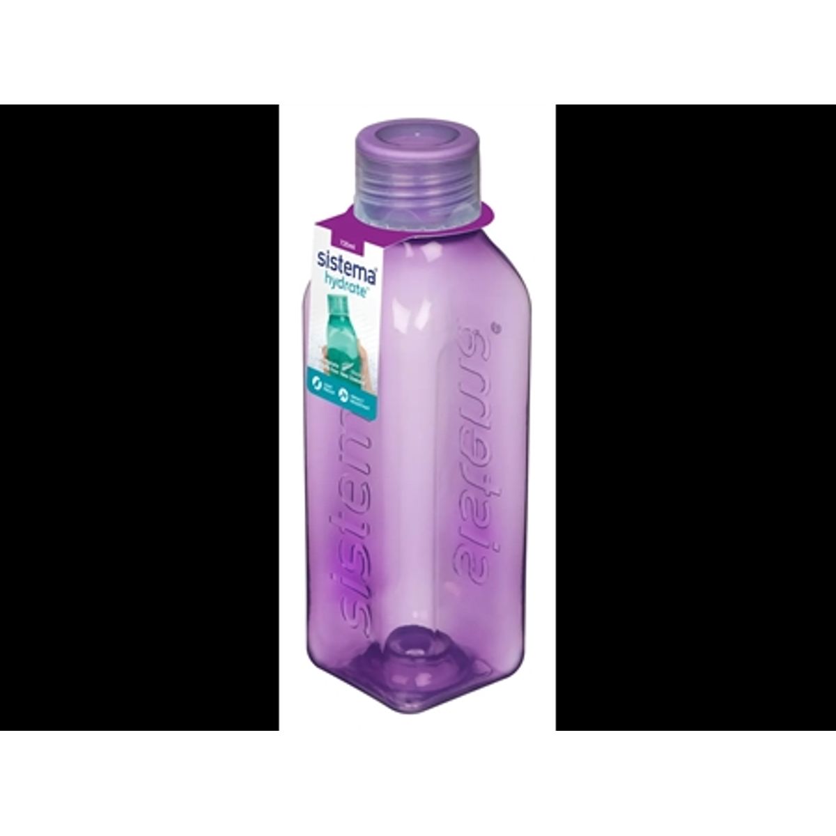 SISTEMA Medium Square Bottle 725ml Lilla