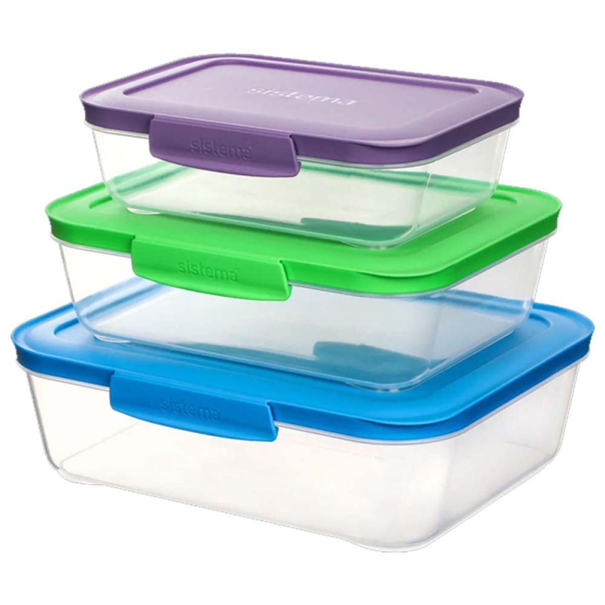 Sistema Nest It 3-pak Meal Prep madkasser