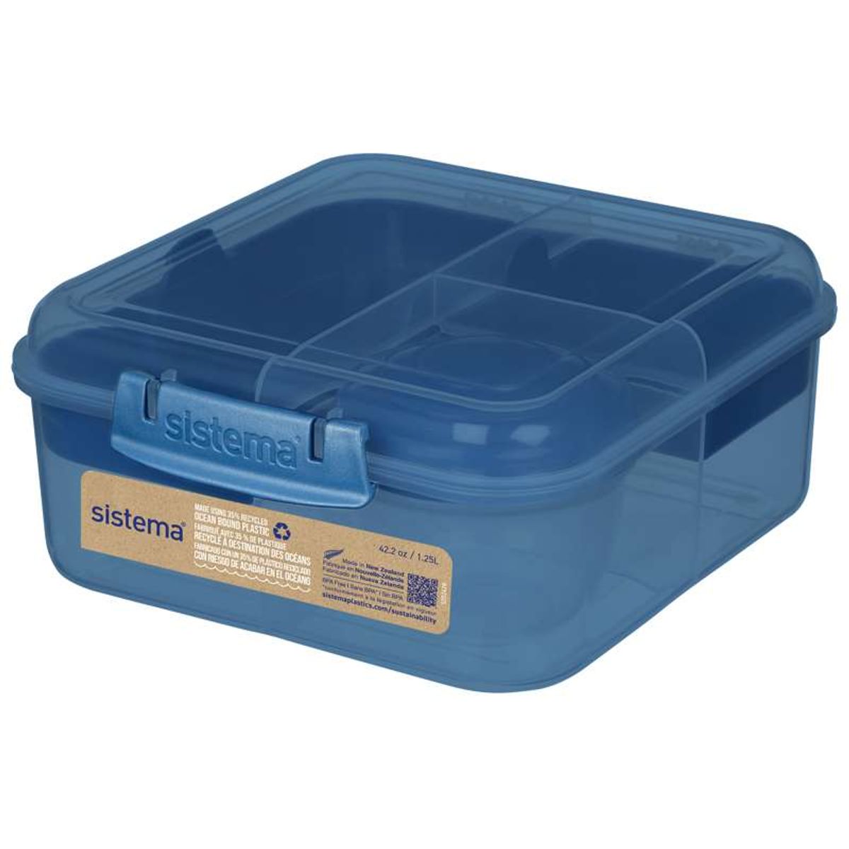 Sistema Ocean Bound Madkasse - Bento Cube - 1.25L - Mountain Blue