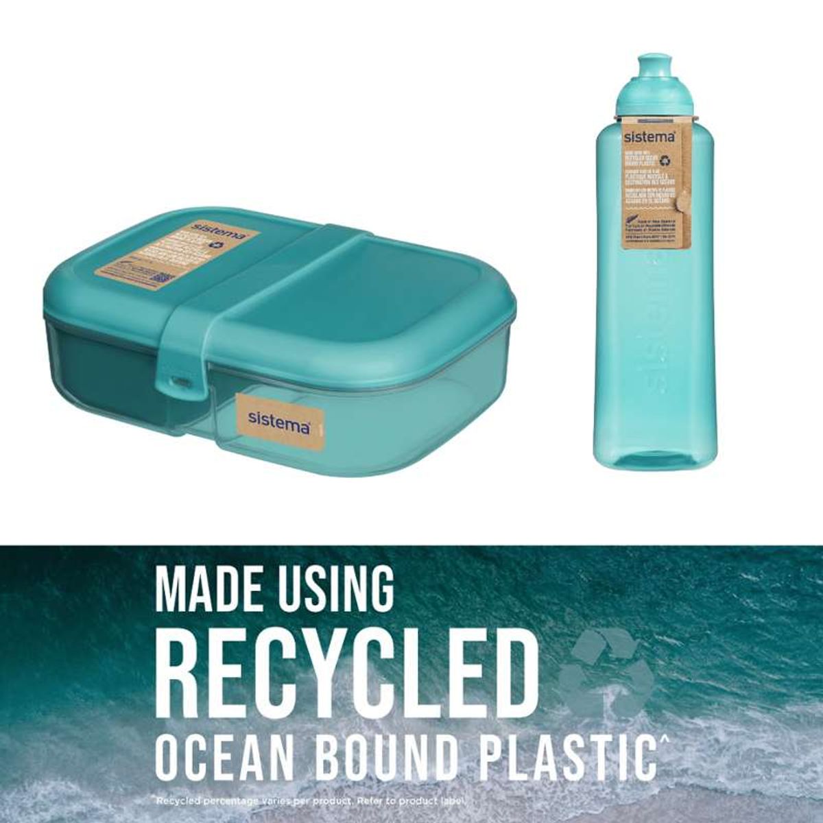 Sistema Ocean Bound Madpakke Sampak 3 - Teal Stone