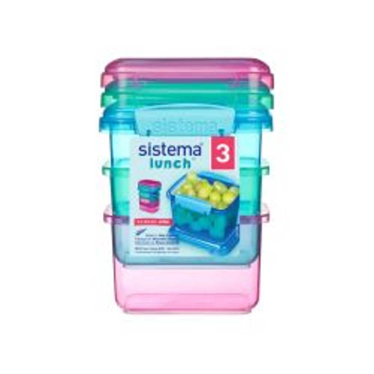 Sistema Pack 400ml X 3 Lunch Coloured - Opbevaring