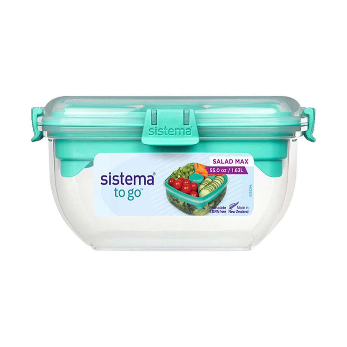 Sistema Salad Max To Go, Minty Teal, 1,63L