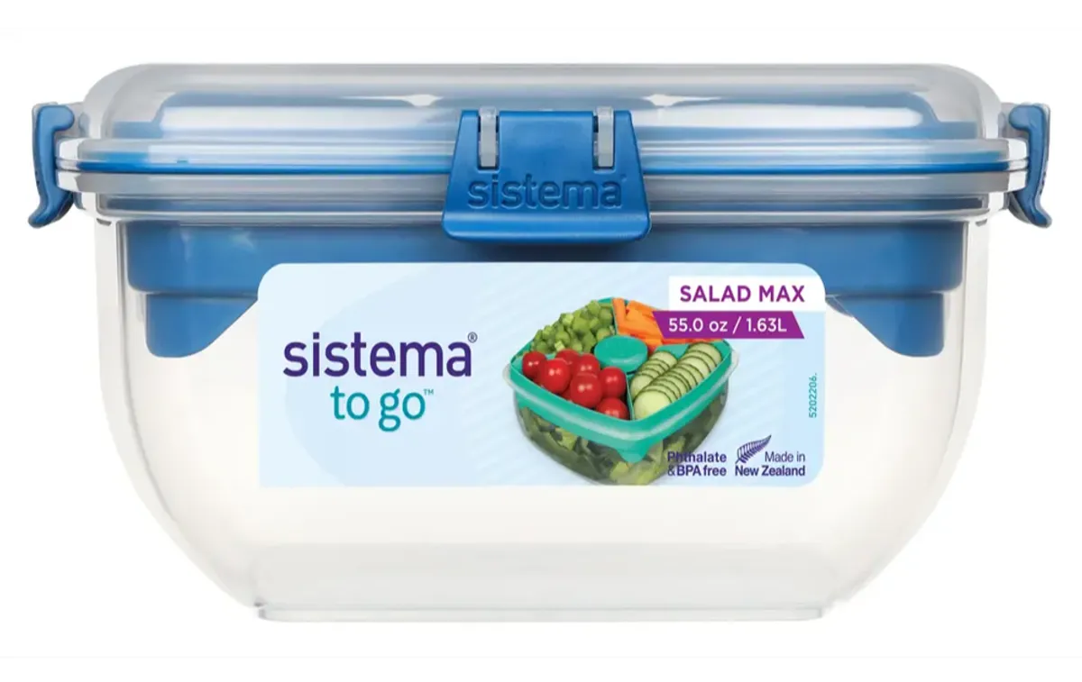 Sistema Salad Max To Go, Ocean Blue, 1,63L