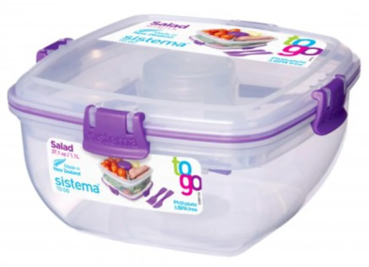 Sistema Salad To Go - Lilla lukning 1,1 Liter