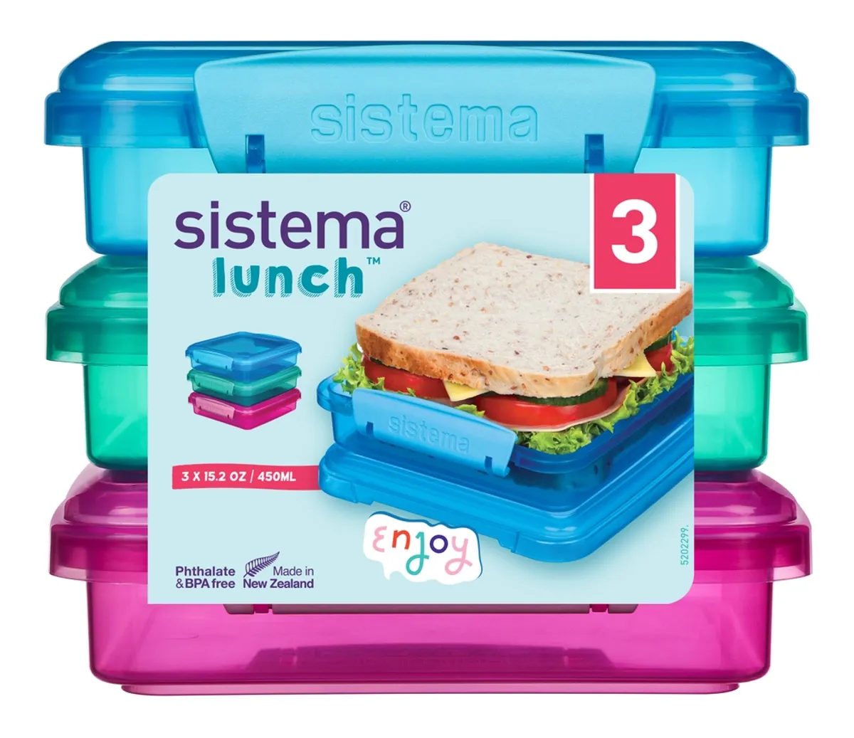 Sistema sandwich box 3 stk