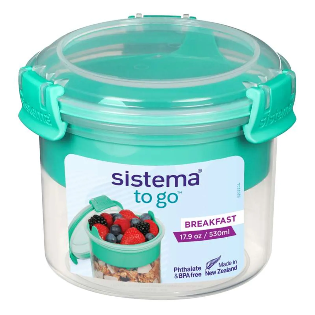 Sistema Snackboks - Breakfast To Go - 530ml - Minty Teal