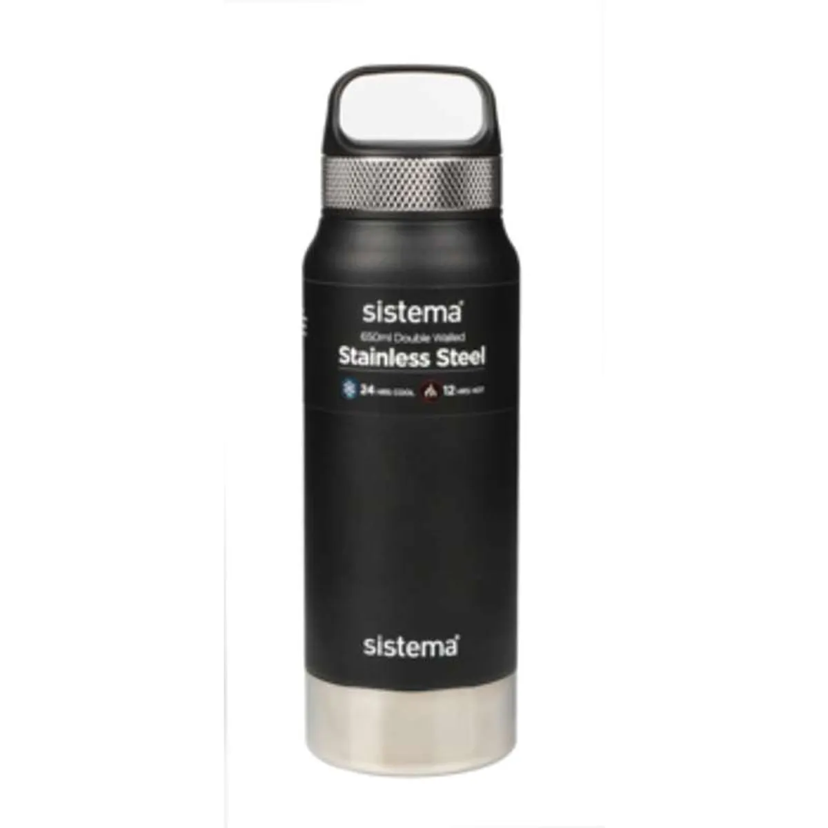 Sistema Termoflaske - Rustfrit Stål - 650ml - Black