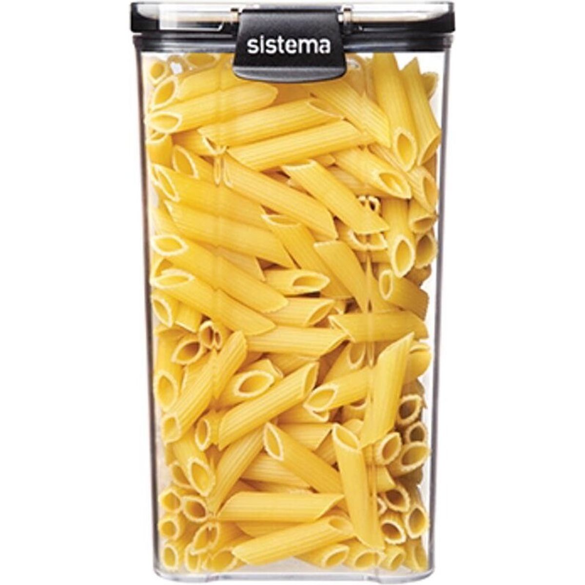 Sistema - Ultra Tritan Square Opbevaringsboks - 1,3 L - Sort