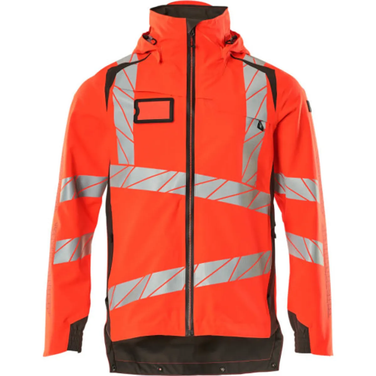 SKALJAKKE,3XL,HI-VIS RØD/MØRK