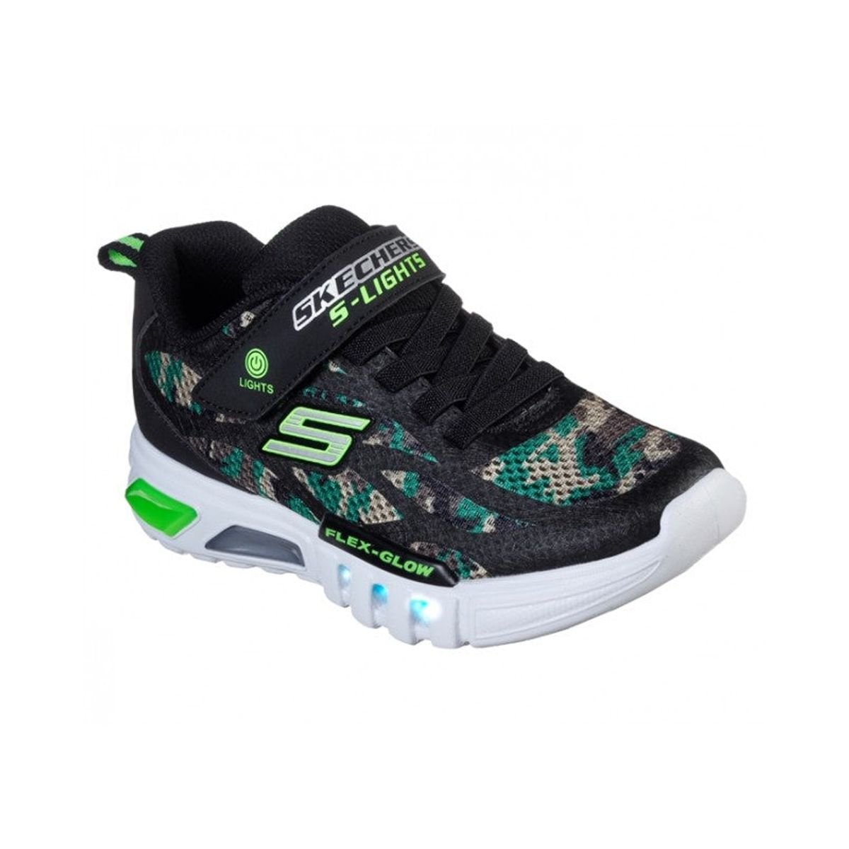 Skechers - Boys Flex-Glow-Rondler, 400017N - Camo - 23