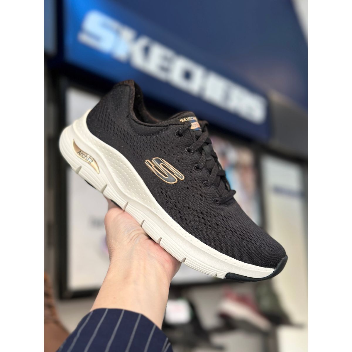 SKECHERS, Dame, Arch Fit - Big Appeal - Black/Rose Gold 36