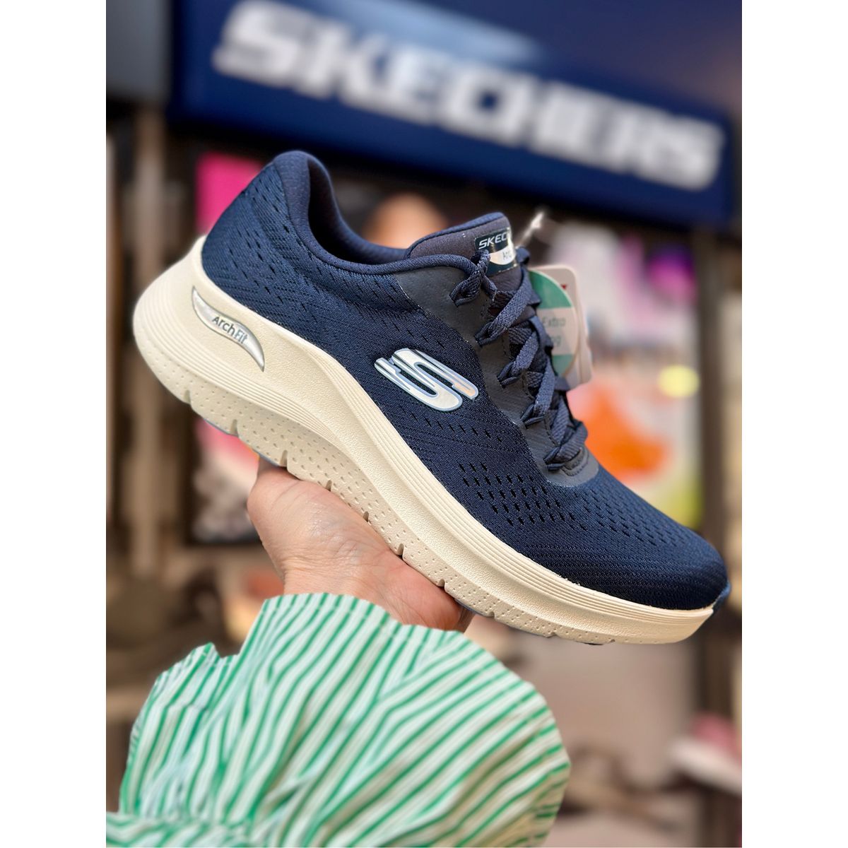 Skechers, Dame, Arch Fit - Big League Navy 37