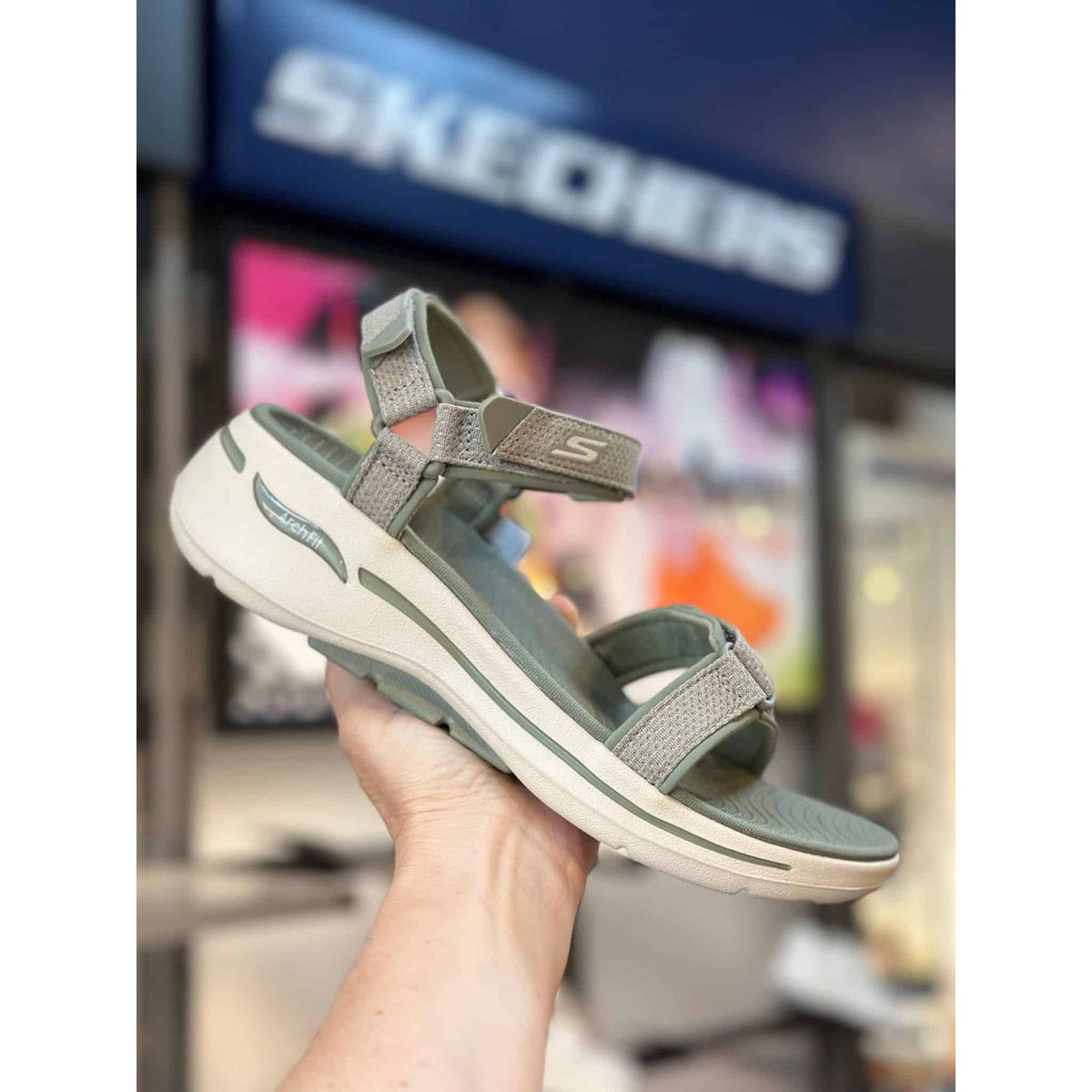 SKECHERS, Dame, GO WALK Arch Fit - Cruise Around - Olive 36