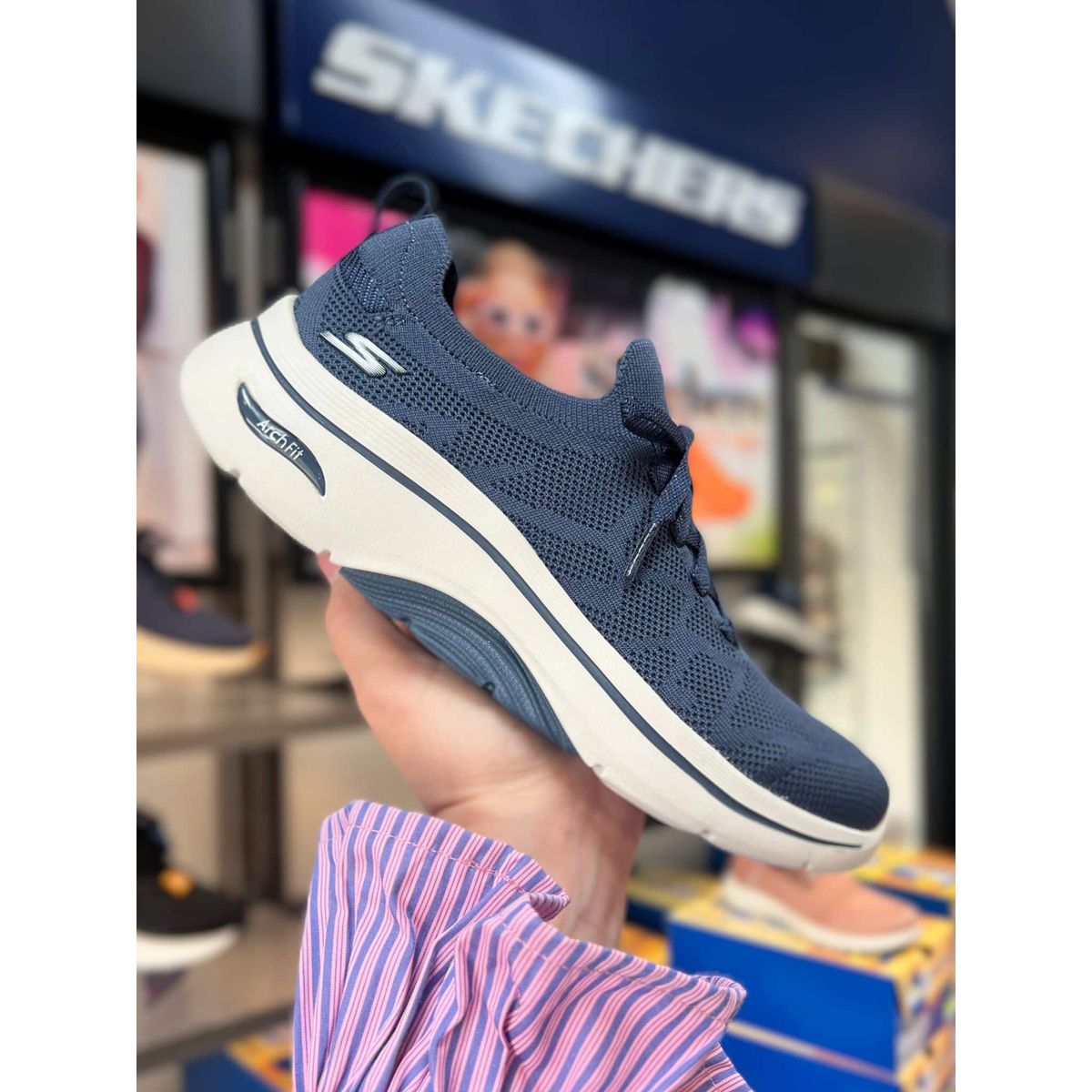 SKECHERS, Dame, Sneakers, GO WALK Arch Fit 2.0 - Vanida - Navy/ White 36