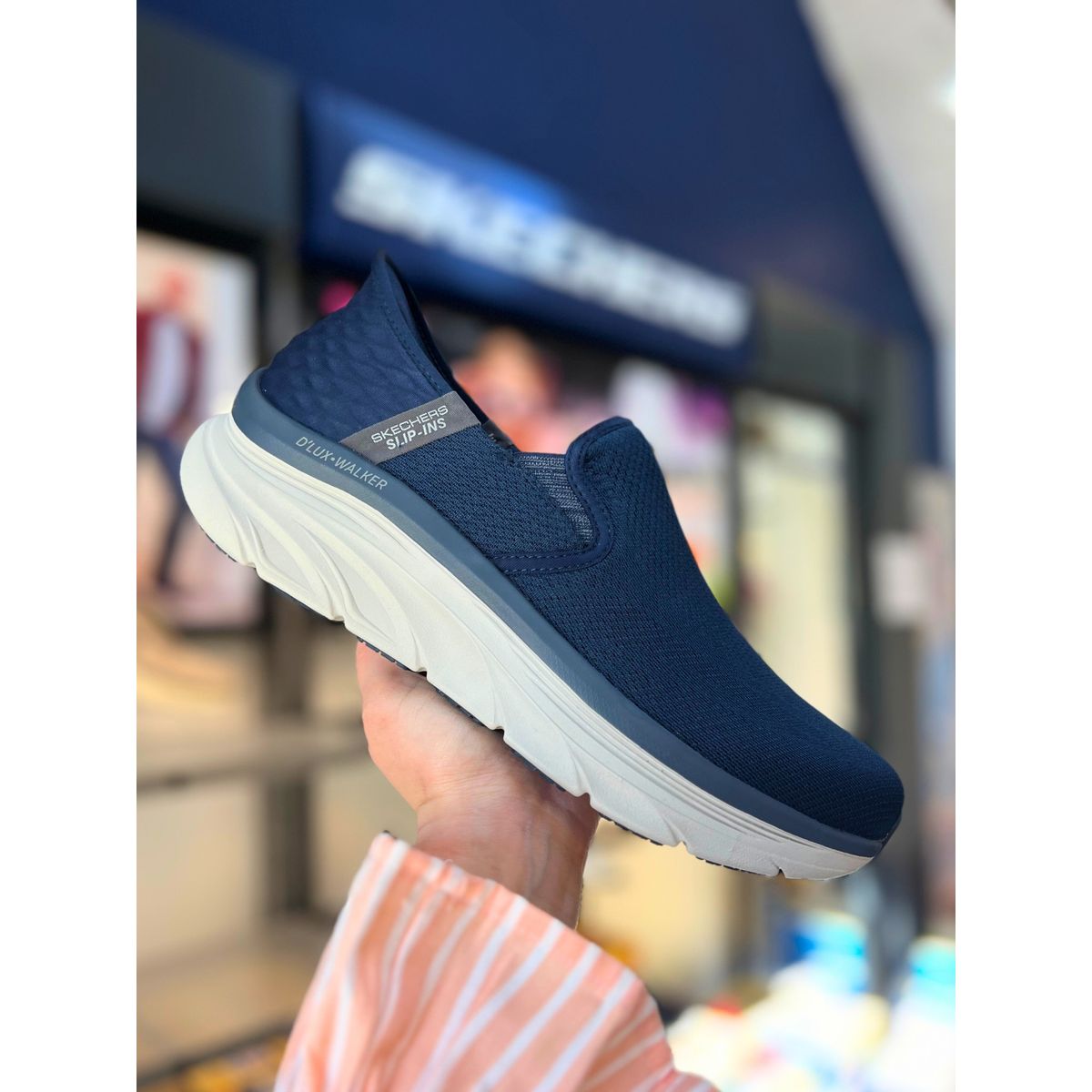 SKECHERS, Herre, Relaxed Fit, Slip-ins, D'Lux Walker - Orford - Navy 42,5