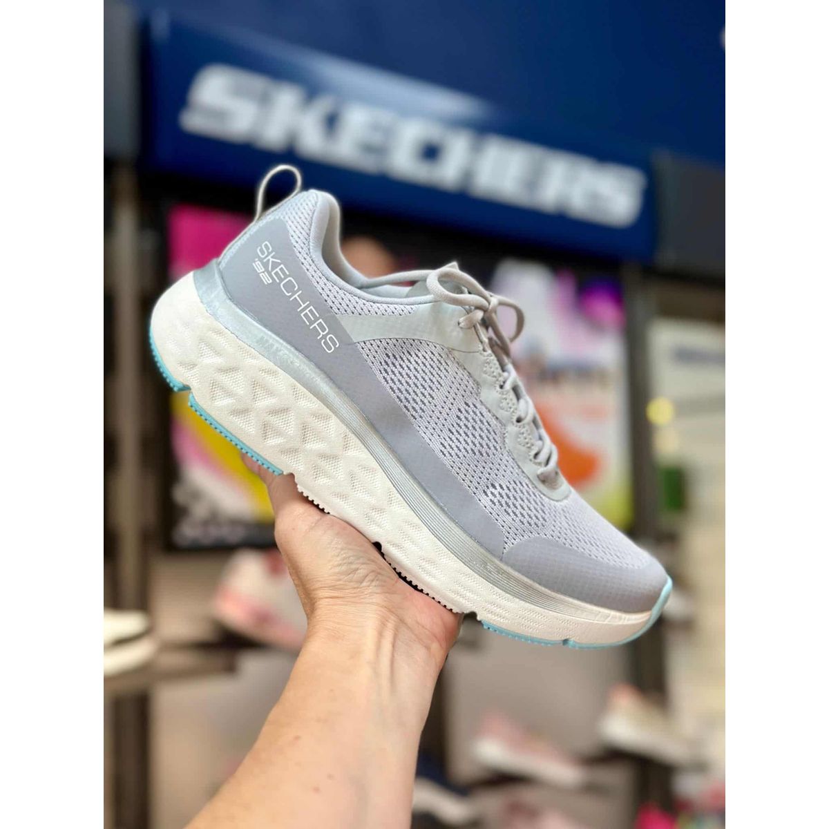 Skechers Max Cushioning Delta - Megara - Gray-Blue 38