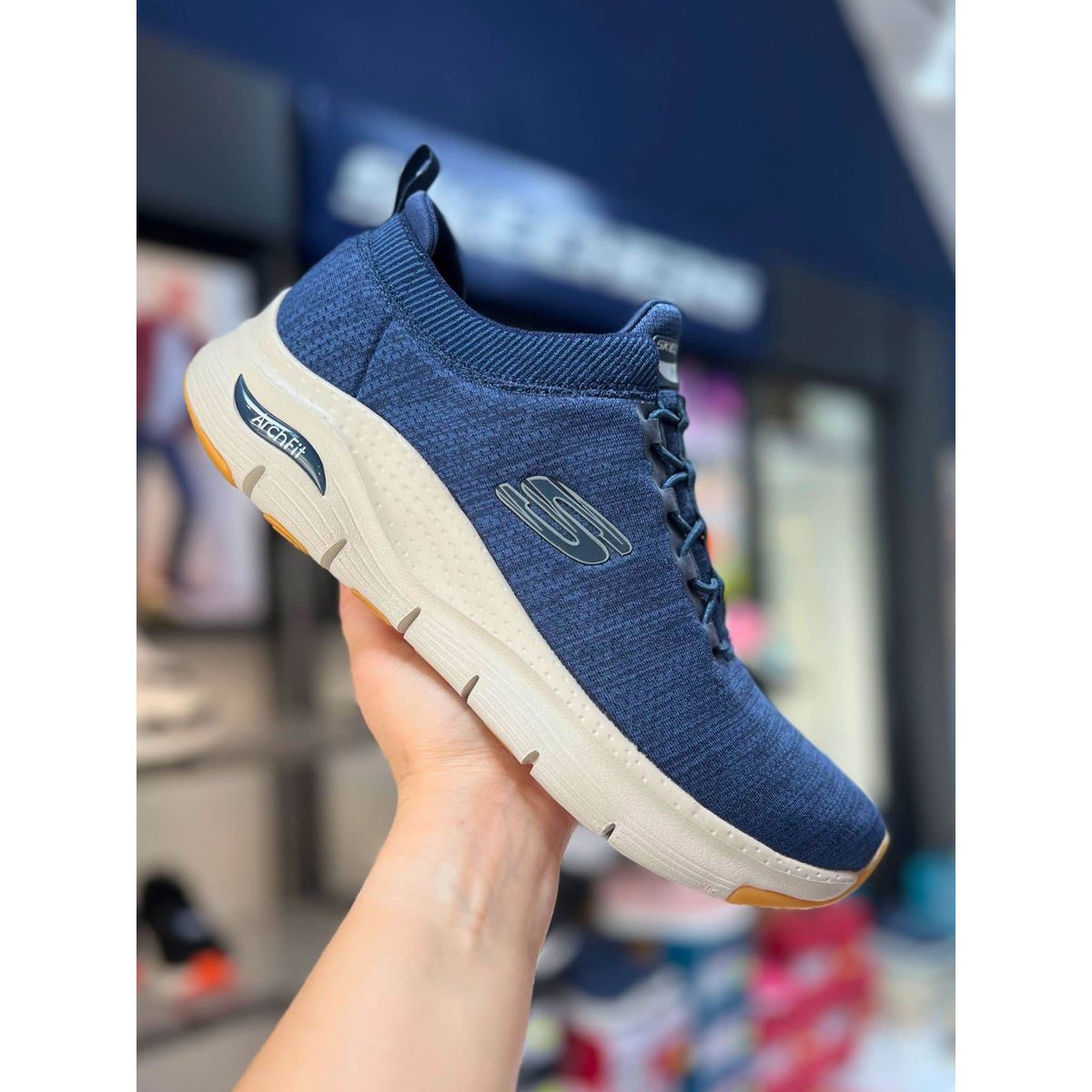 Skechers, Sneakers - Arch Fit - Waveport - Navy 41