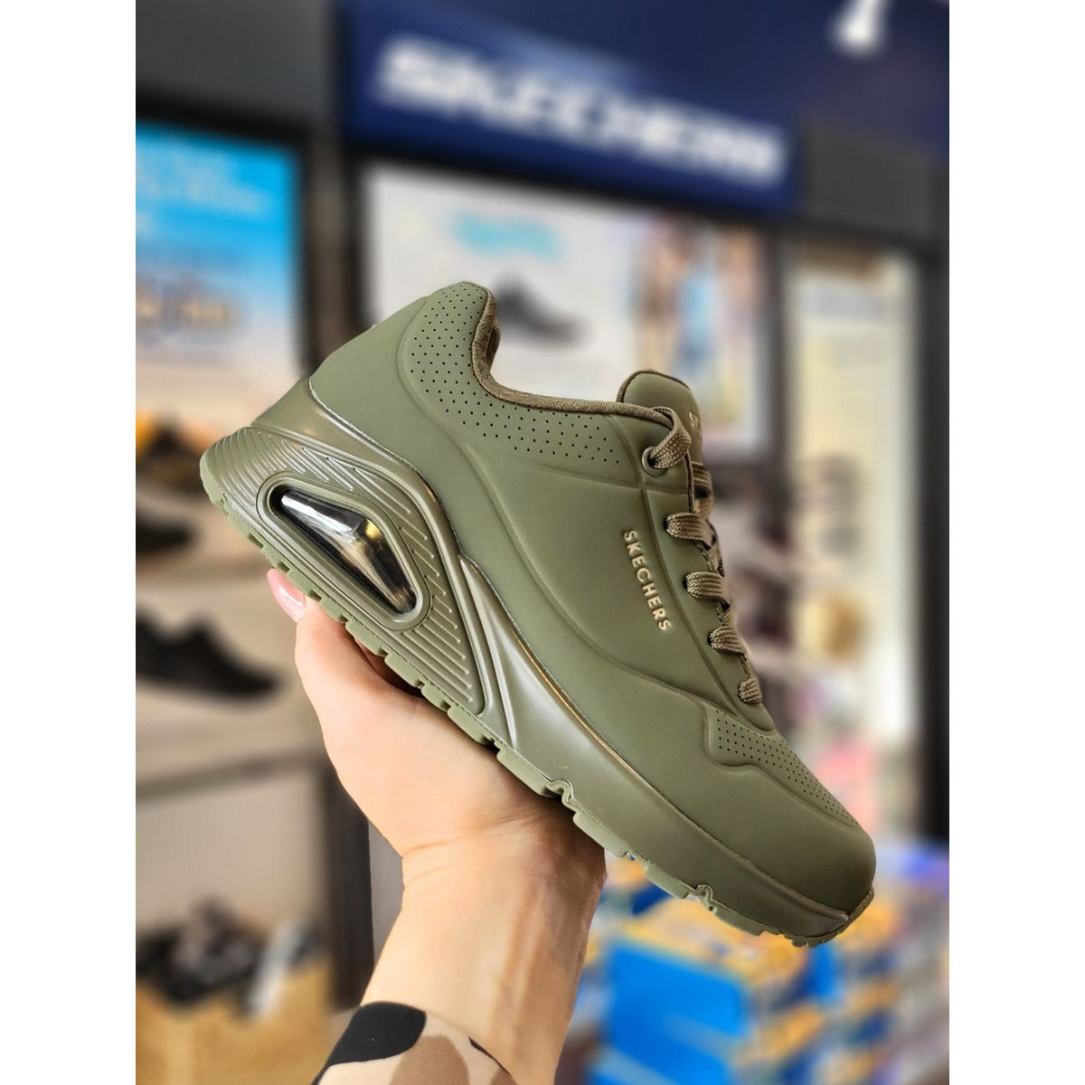 SKECHERS - Uno - Stand On Air - Olive 36