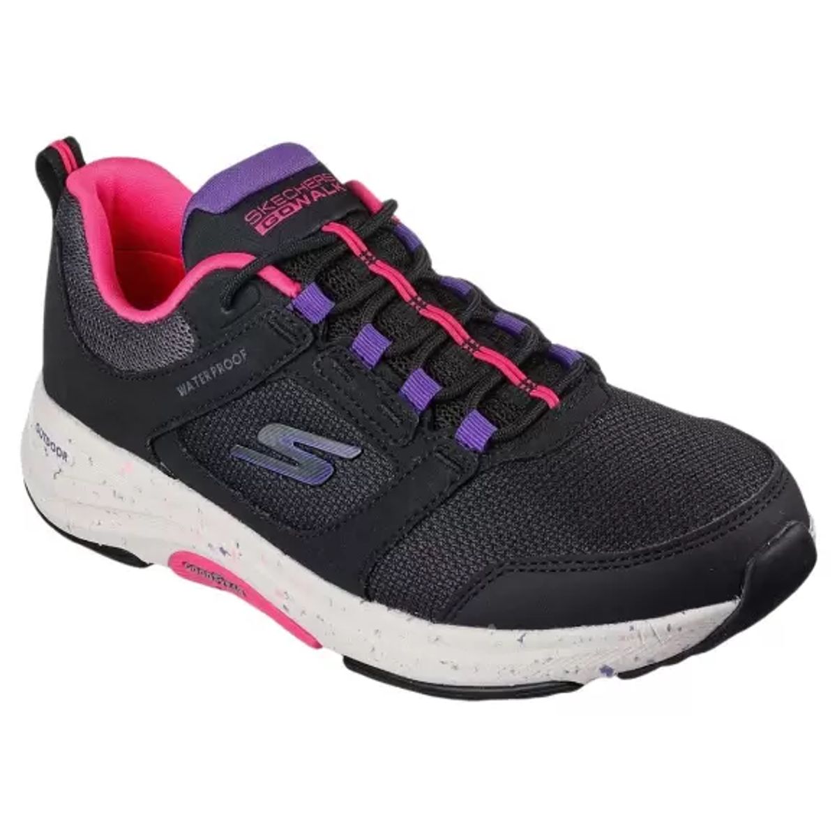 Skechers Womens Go Walk Outdoors WP 124428 BKMT