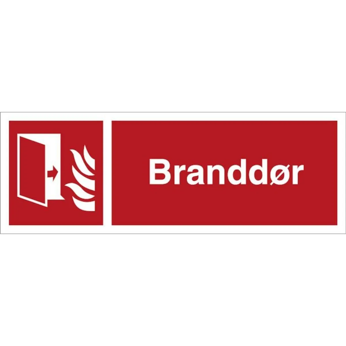 Skilt Branddør H418