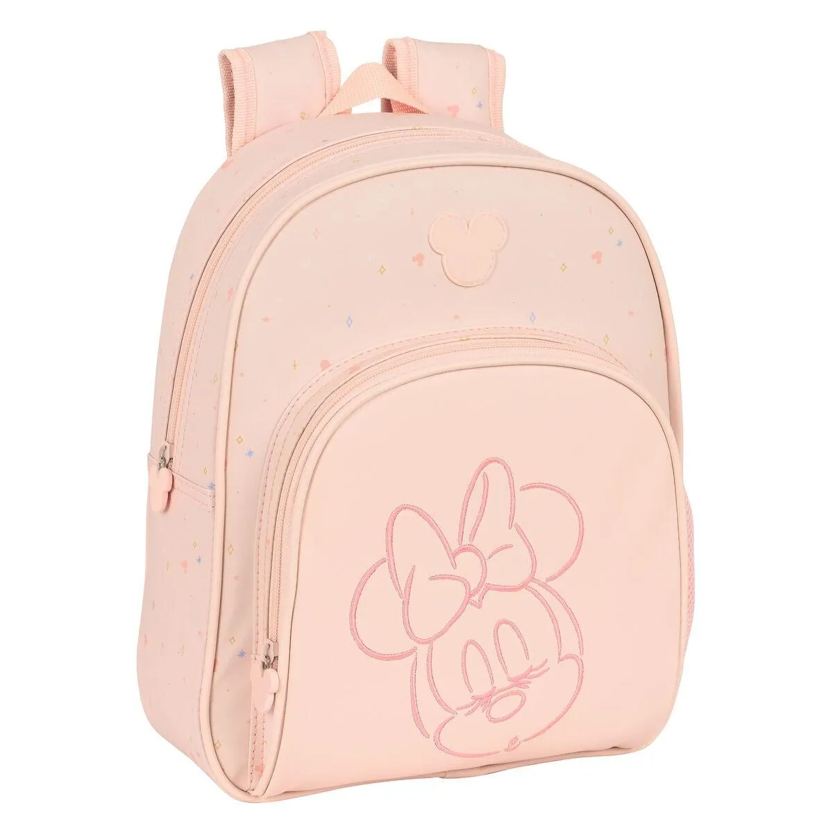 Skoletaske Minnie Mouse Baby Pink (28 x 34 x 10 cm)