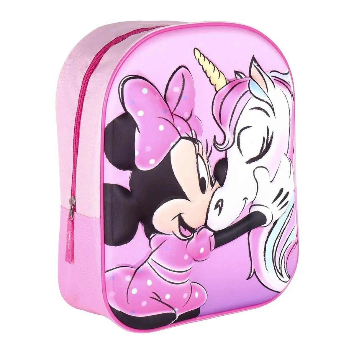 Skoletaske Minnie Mouse Pink (25 x 31 x 10 cm)