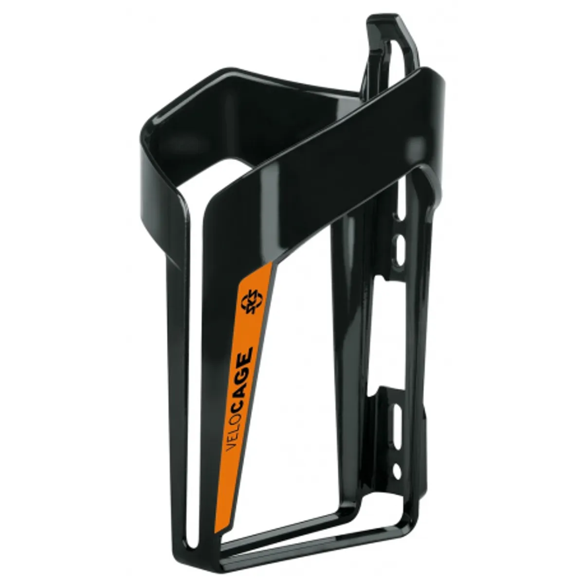 Sks Velocage flaskeholder, glossy sort/orange