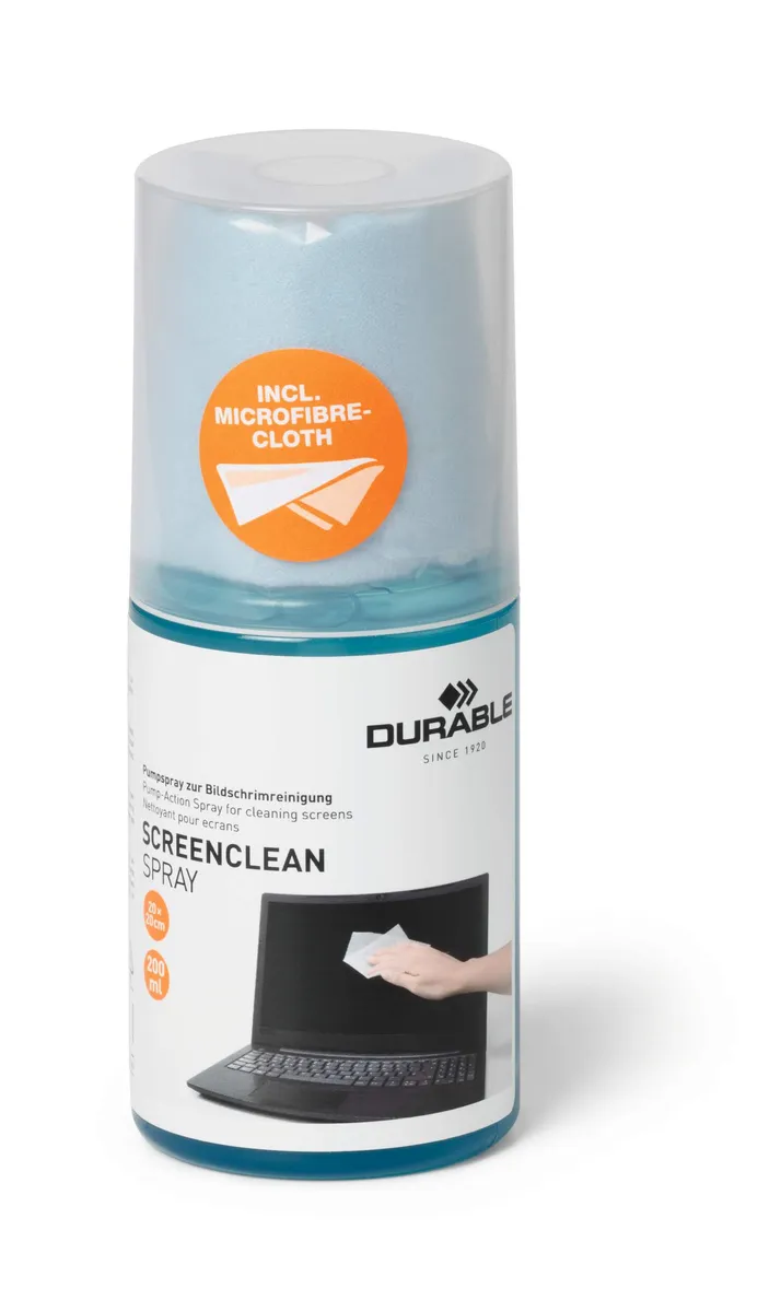 Skærmrens SCREENCLEAN Rensespray m klud