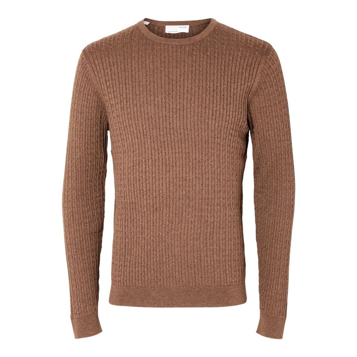 SLHBERG CABLE CREW NECK NOOS