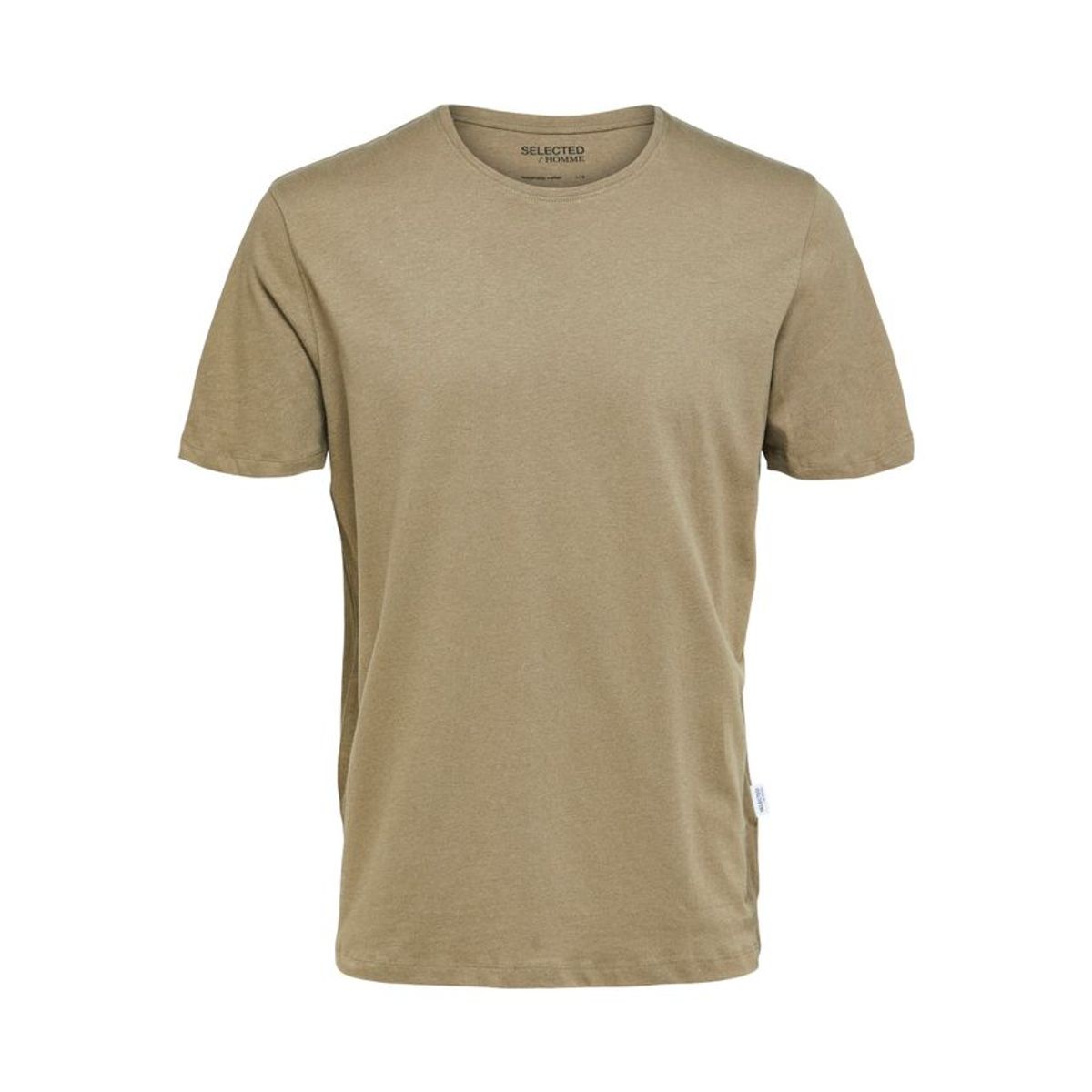 SLHPAN LINEN SS O-NECK TEE W