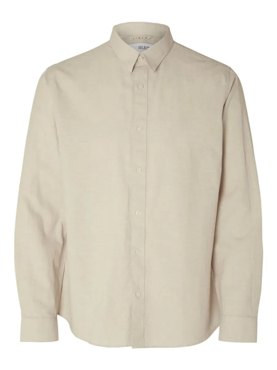 SLHREGNEW-LINEN SHIRT LS CLASSIC W