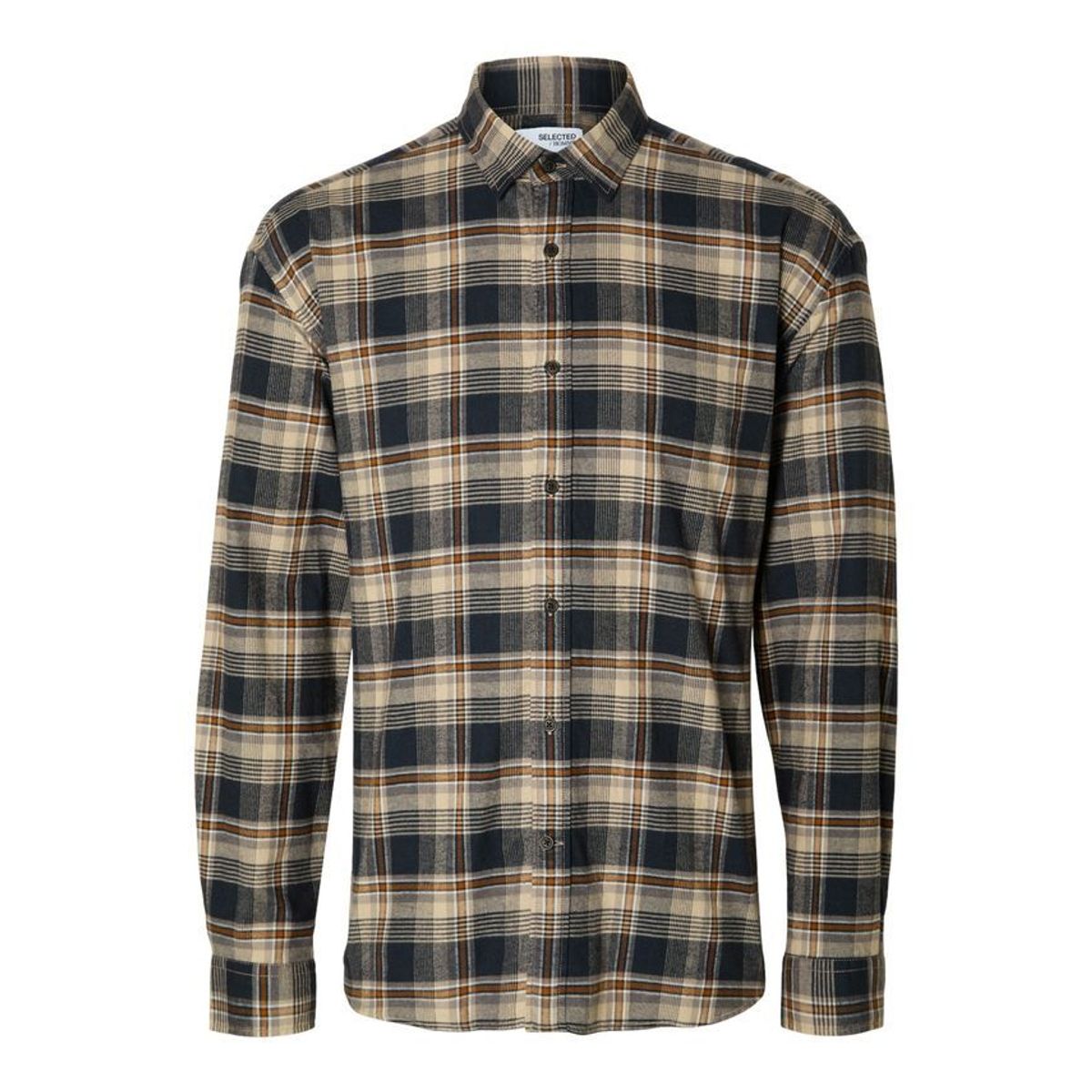 SLHREGOWEN-FLANNEL SHIRT LS CHECK W