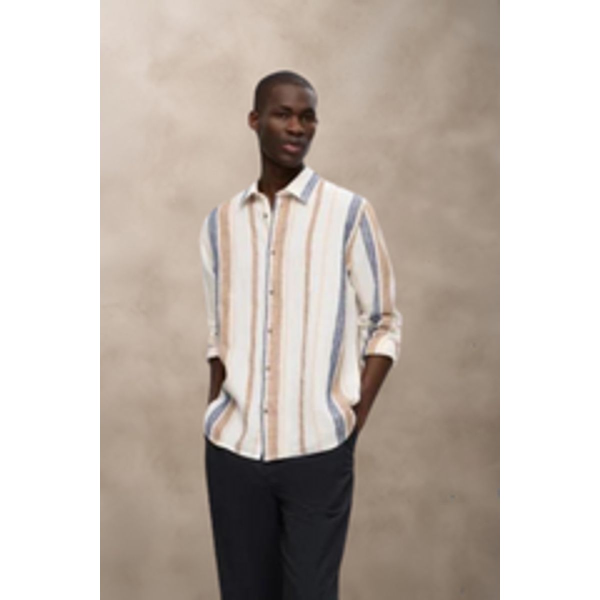 SLHRELAX-LINEN WIDE STRIPE