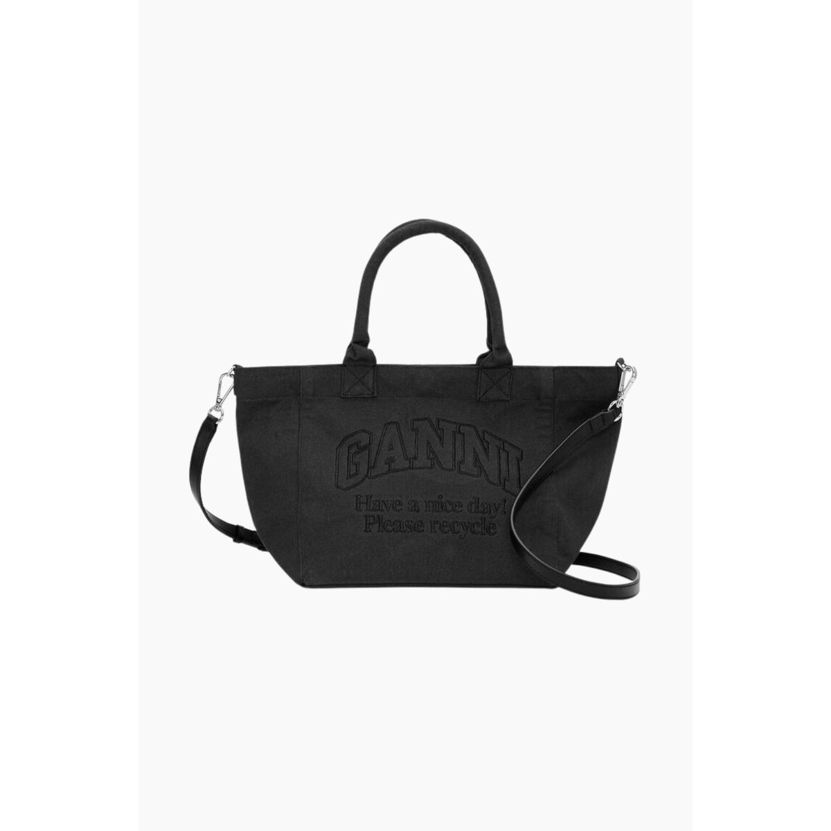 Small Easy Shopper A5972 - Black - GANNI - Sort One Size