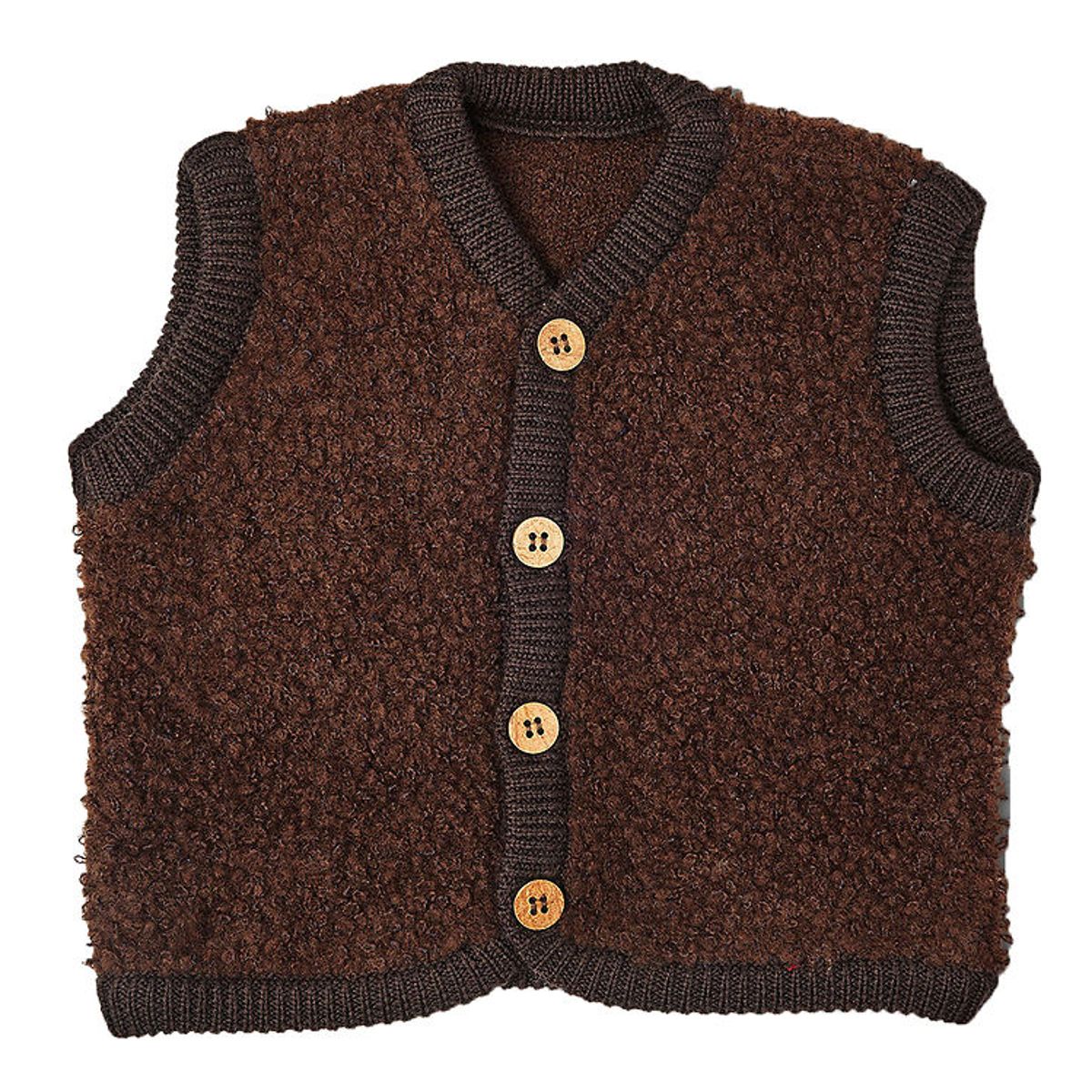 Smallstuff Vest - Uld - Brun