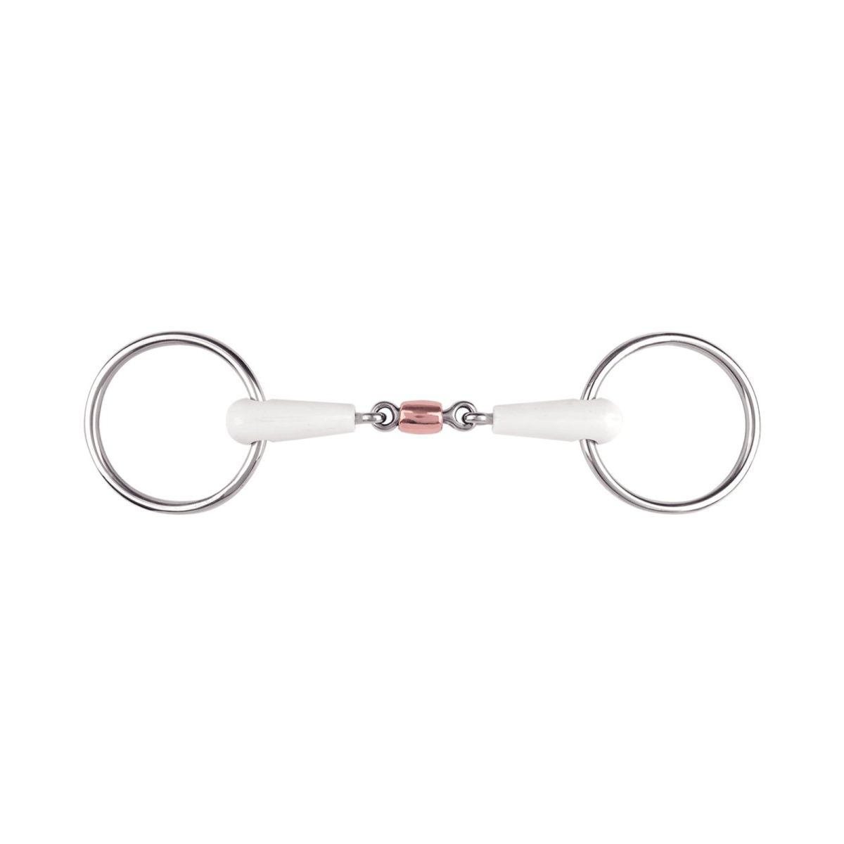 Snaffle Bit Equimouth double broken w copper roll