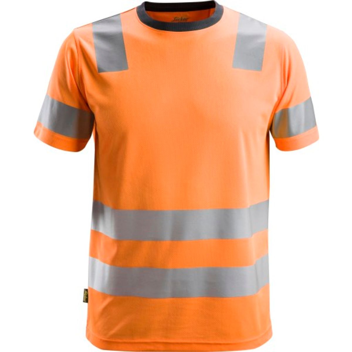 Snickers AllroundWork T-shirt 2530 High-Vis, kl.2 orange str. XL