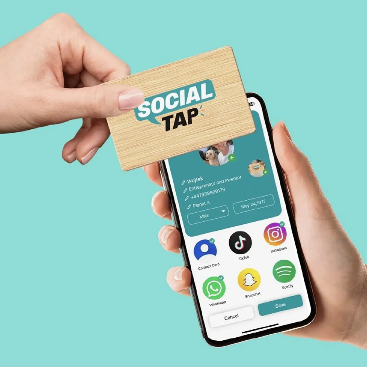 Social Taps - Bamboo Card