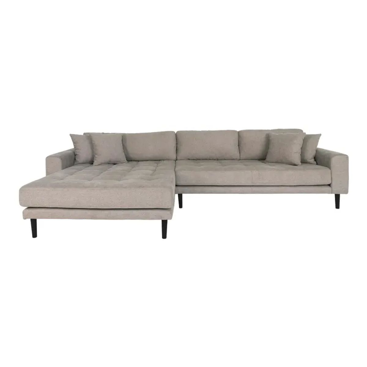 Sofa venstrevendt i stone med fire puder HN1030 - 1301486