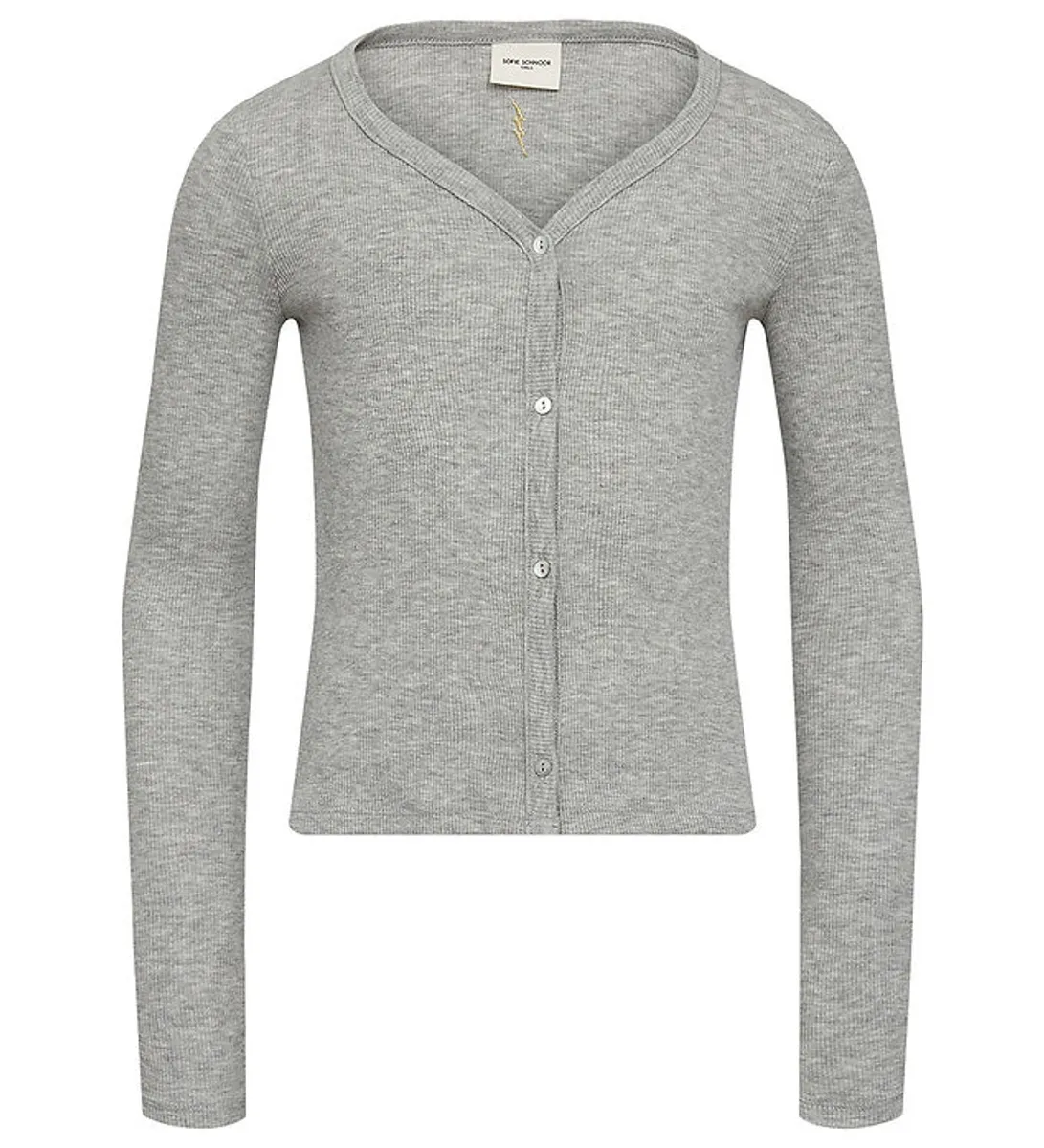 Sofie Schnoor Cardigan - Rib - Grey Melange