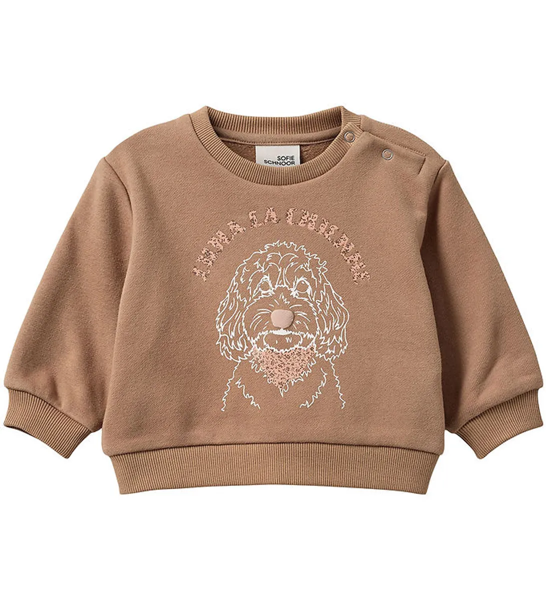 Sofie Schnoor Sweatshirt - Cashnew Brown m. Print