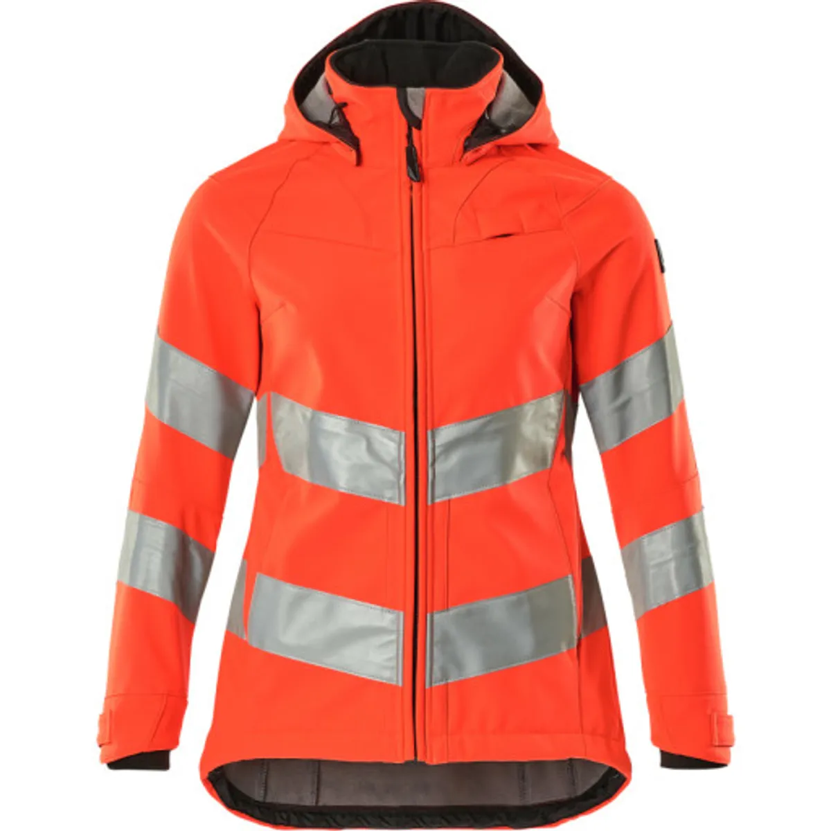 SOFTSHELL JAKKE,4XL,HI-VIS RØD