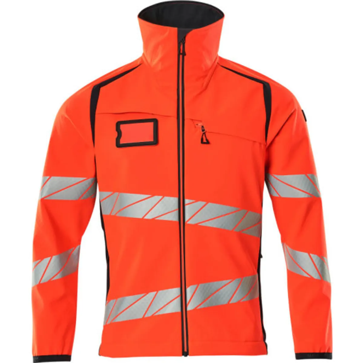 SOFTSHELL JAKKE,4XL,HI-VIS RØD